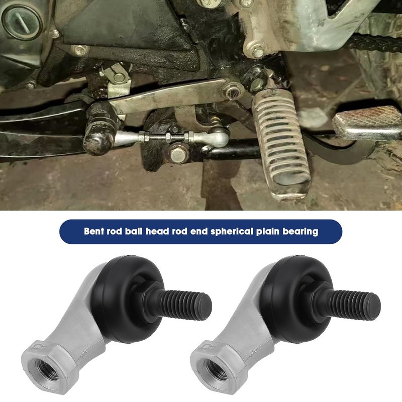 SING F LTD 4Pcs M8x1.25 Right Hand Thread Ball Joint Angle Joint Joint Bearing Ball Joint Steel Galvanized Male Rod End Bearing Ball Joint - Image 2